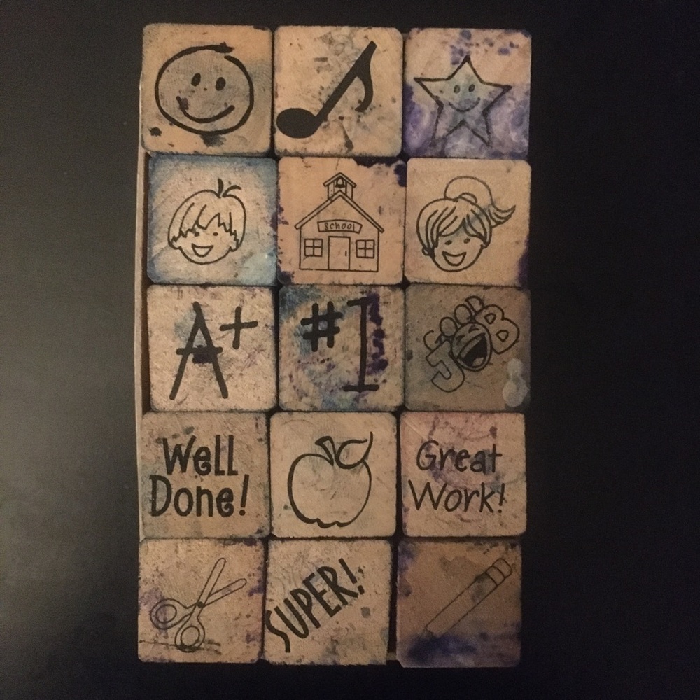 $4 saleπ Set of 15 stamps - great for teachers! - Picture 3 of 7